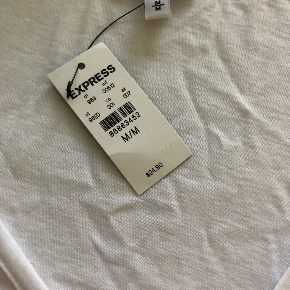 Long sleeve white top express